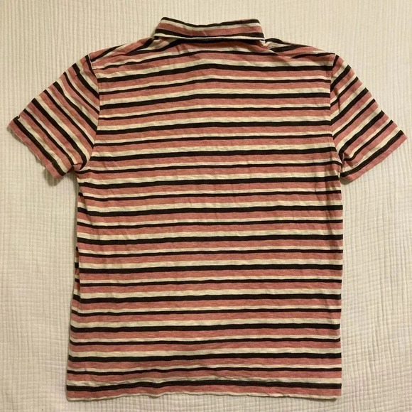 Men's Tommy Hilfiger Short Sleeve Polo shirt XL Custom Fit Pink/Blue Striped - Picture 9 of 9